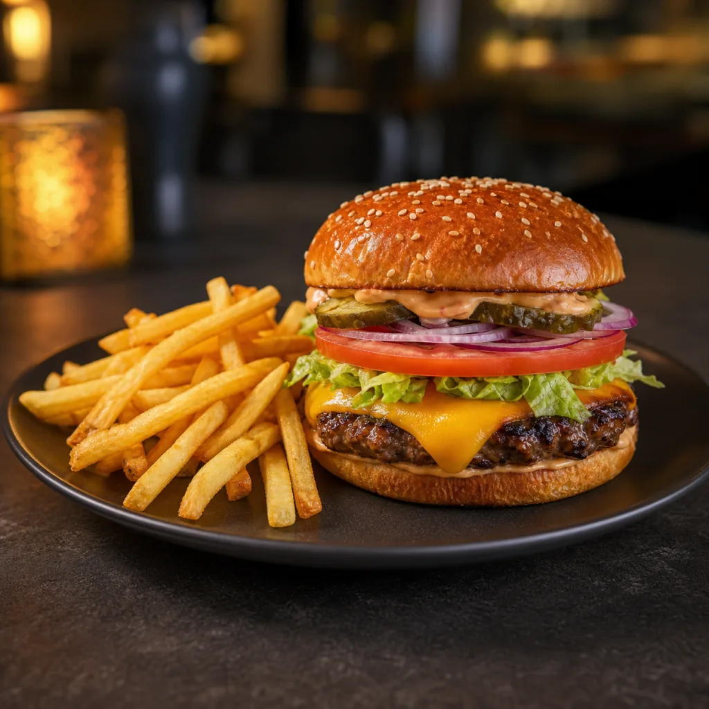 Peynirli Burger Menü
