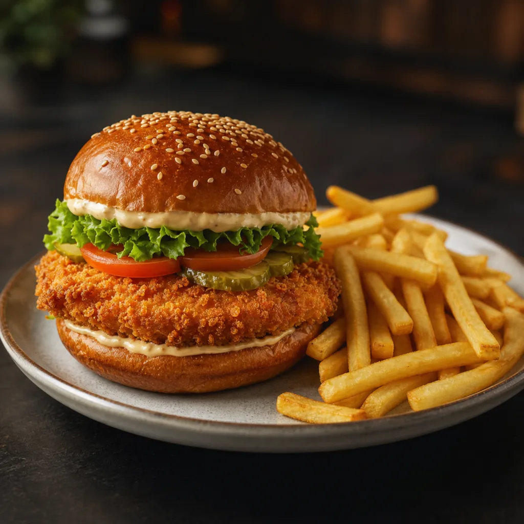 Tavuklu Burger Menü