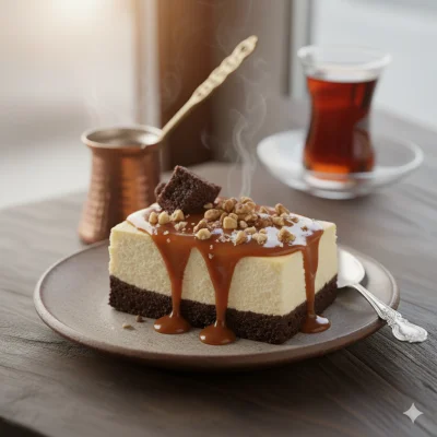 Brownie Karamel Cheesecake